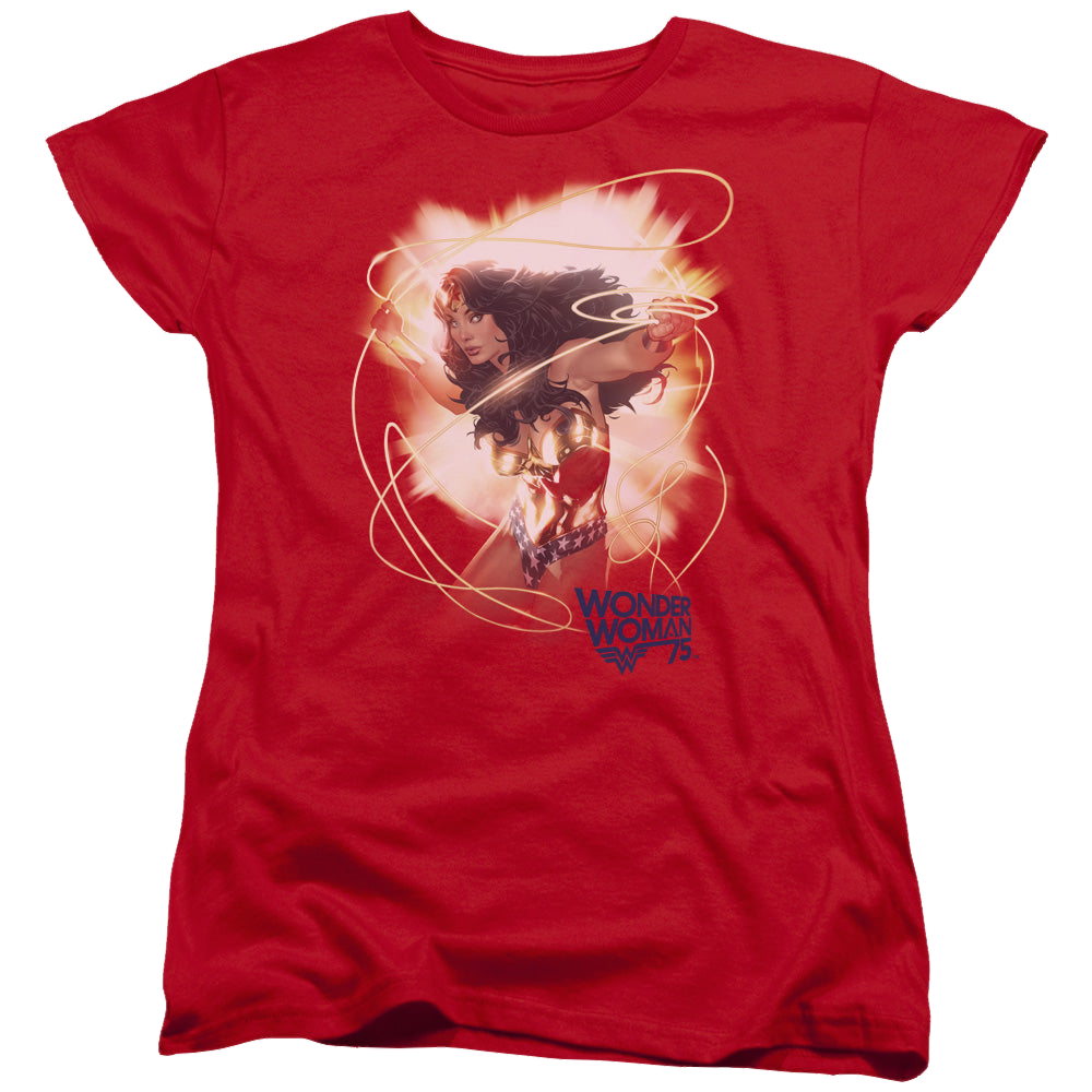 Wonder Woman 75Th Burst - Women's T-Shirt Women's T-Shirt Wonder Woman