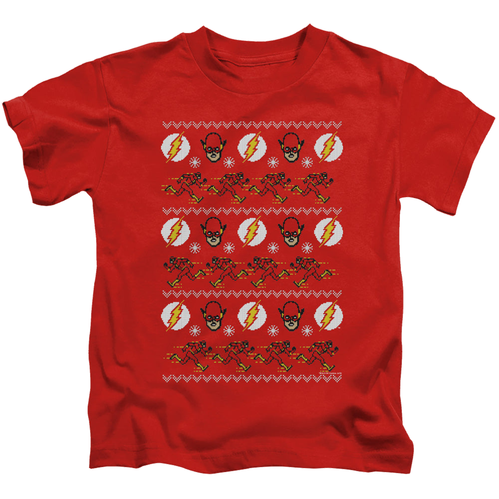 Flash, The The Flash Ugly Christmas Sweater - Kid's T-Shirt Kid's T-Shirt (Ages 4-7) The Flash