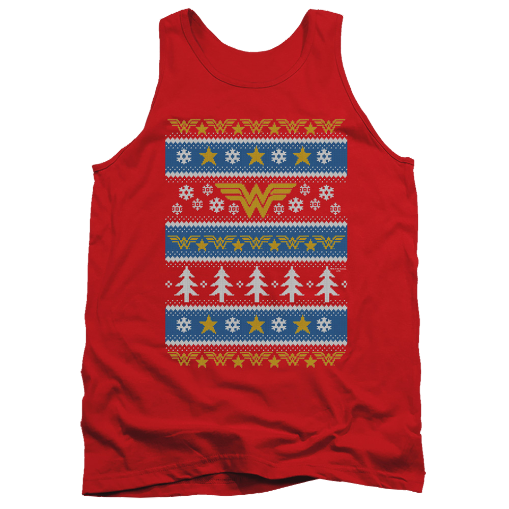 Wonder Woman Wonder Woman Christmas Sweater - Men's Tank Top Men's Tank Wonder Woman
