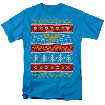 Wonder Woman Wonder Woman Christmas Sweater - Men's Regular Fit T-Shirt Men's Regular Fit T-Shirt Wonder Woman