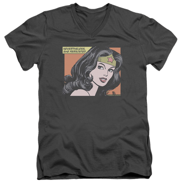 Wonder Woman She Persisted - Men's V-Neck T-Shirt Men's V-Neck T-Shirt Wonder Woman