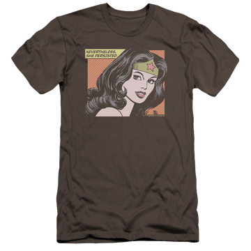 Wonder Woman She Persisted - Men's Premium Slim Fit T-Shirt Men's Premium Slim Fit T-Shirt Wonder Woman