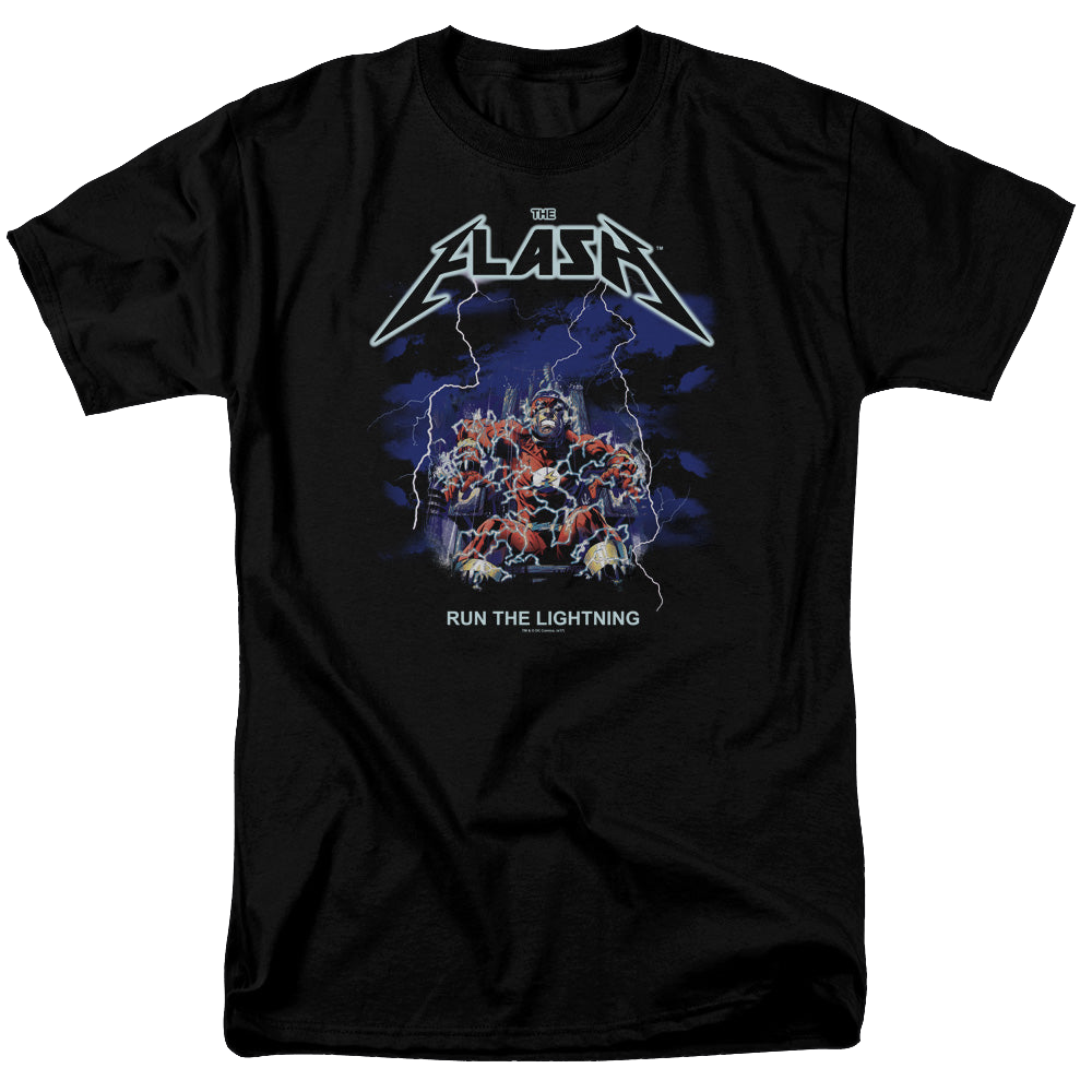 Flash, The Run The Lightning - Men's Regular Fit T-Shirt Men's Regular Fit T-Shirt The Flash