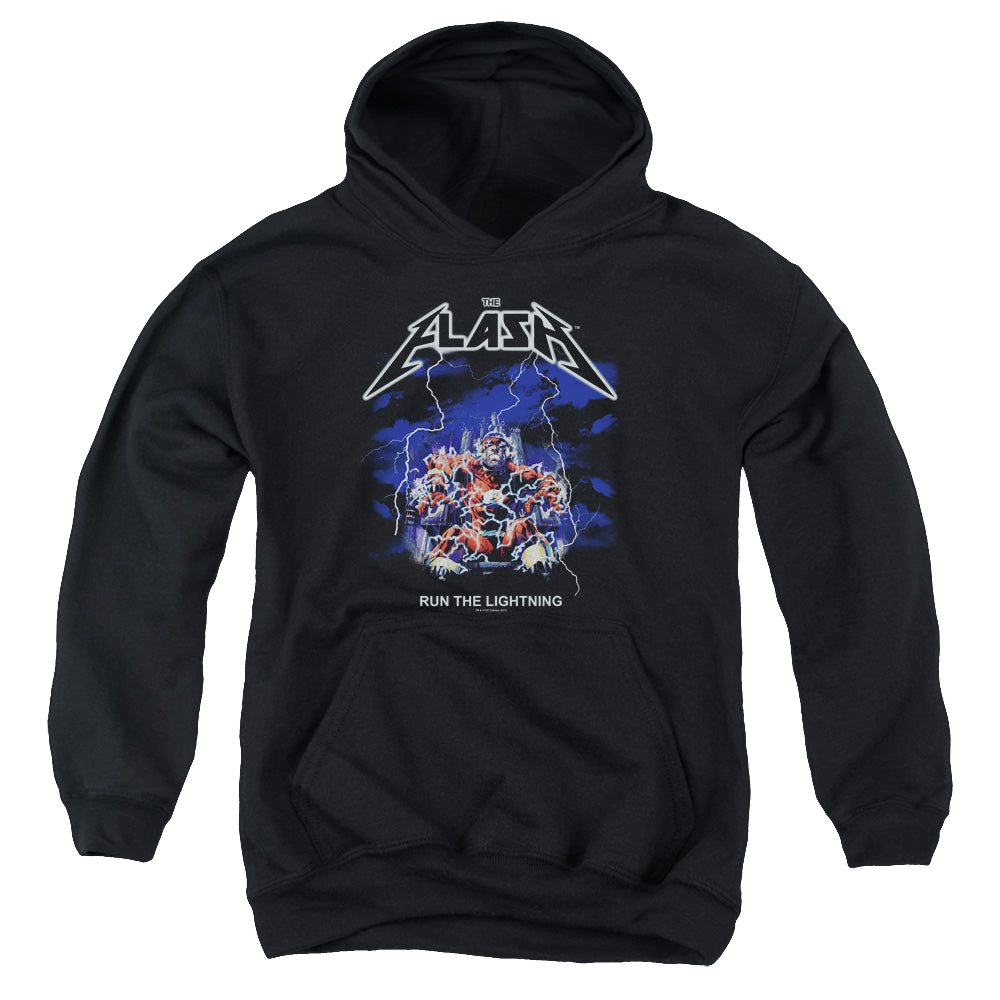 Flash, The Run The Lightning - Youth Hoodie Youth Hoodie (Ages 8-12) The Flash