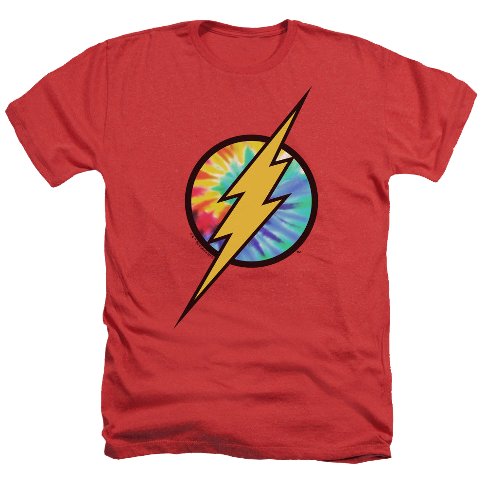 Flash, The Tie Dye Flash Logo - Men's Heather T-Shirt Men's Heather T-Shirt The Flash