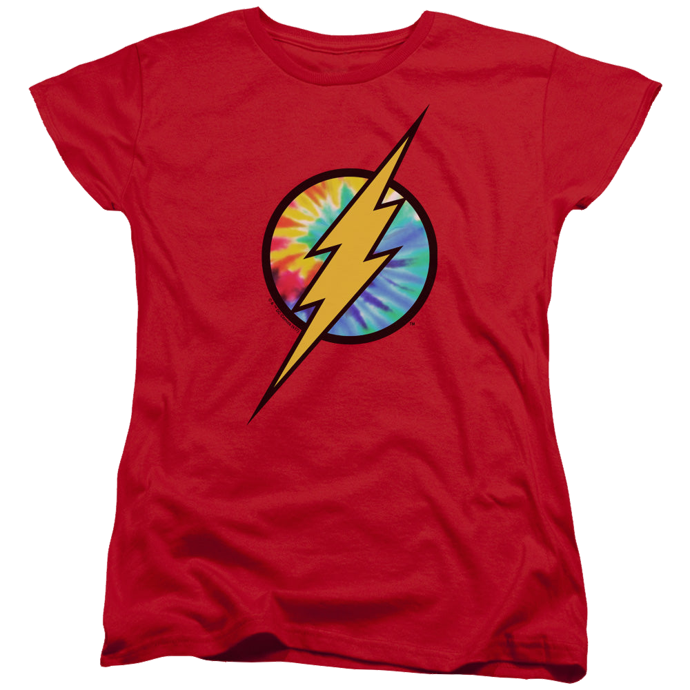 Flash, The Tie Dye Flash Logo - Women's T-Shirt Women's T-Shirt The Flash