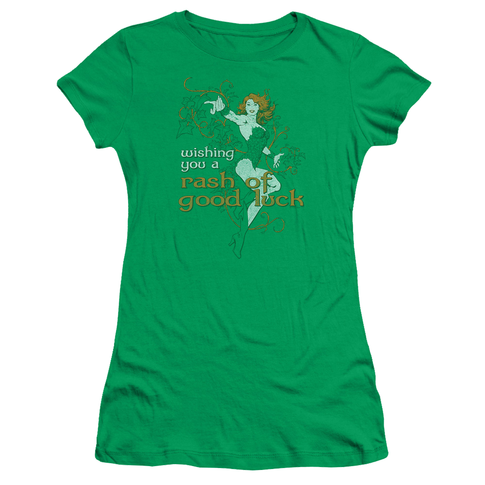 Justice League Rash Of Good Luck Juniors T-Shirt Juniors T-Shirt DC Comics