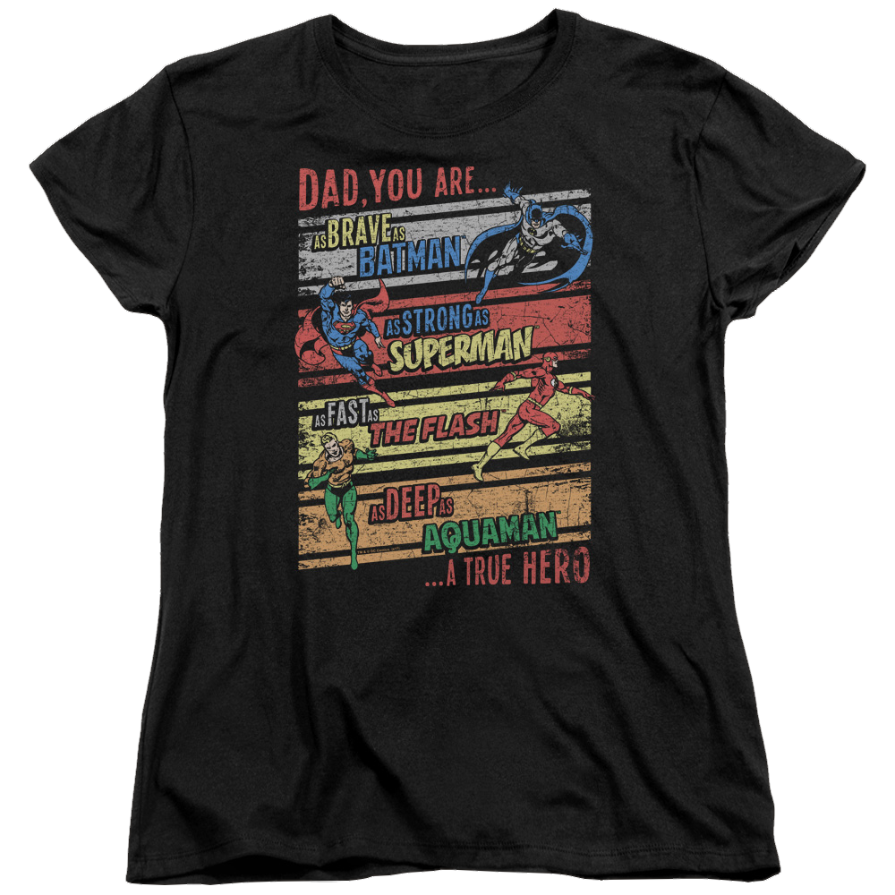 Justice League A True Hero Women's T-Shirt Women's T-Shirt Wonder Woman