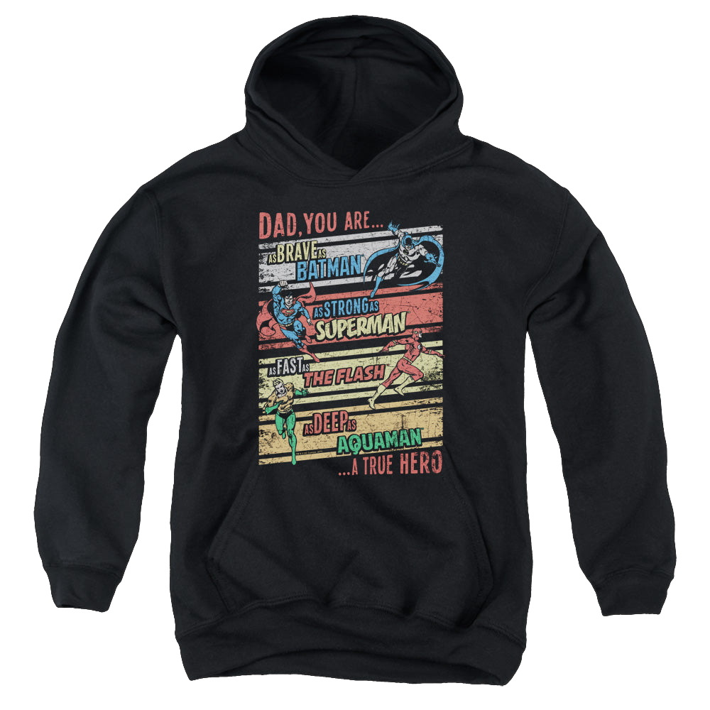 Wonder Woman A True Hero - Youth Hoodie Youth Hoodie (Ages 8-12) Wonder Woman