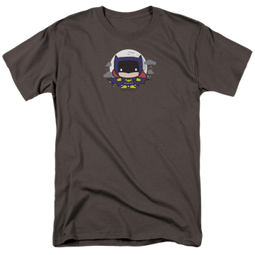 Charcoal men's regular fit t-shirt with Batman Batgirl Chibi graphic