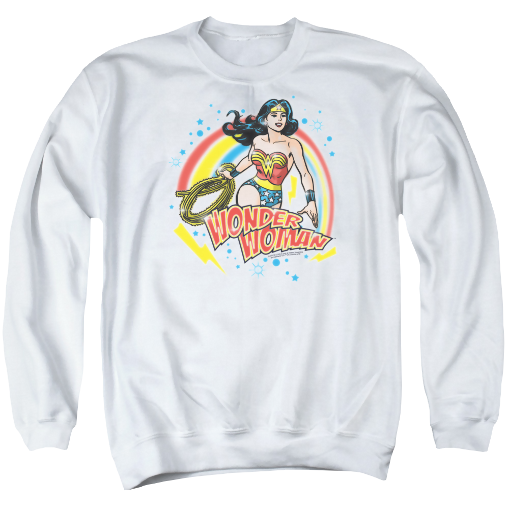 Wonder Woman Wonder Airbrush - Men's Crewneck Sweatshirt Men's Crewneck Sweatshirt Wonder Woman
