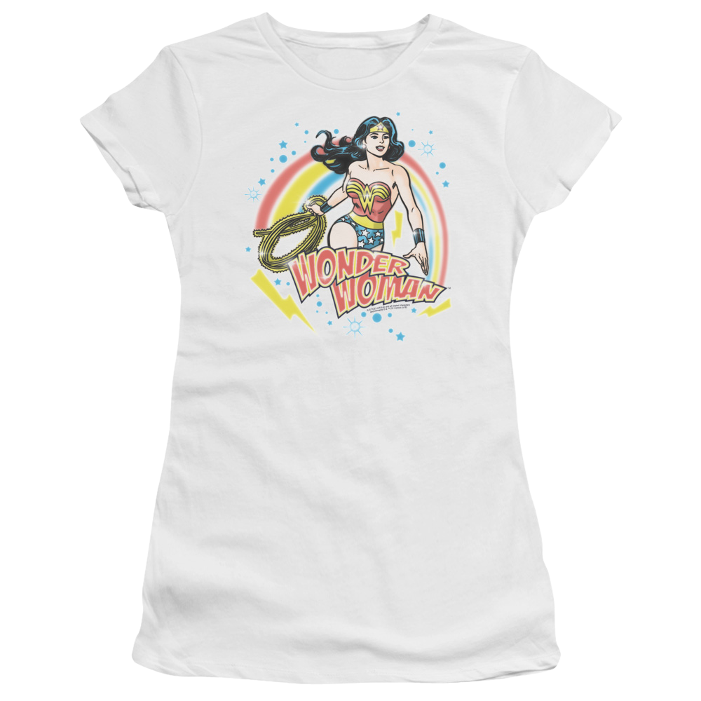 Wonder Woman Wonder Airbrush - Juniors T-Shirt Juniors T-Shirt Wonder Woman