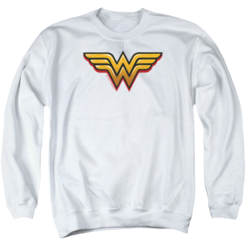 Wonder Woman Airbrush Ww - Men's Crewneck Sweatshirt Men's Crewneck Sweatshirt Wonder Woman