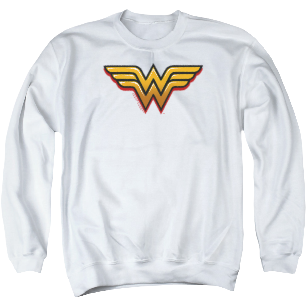 Wonder Woman Airbrush Ww - Men's Crewneck Sweatshirt Men's Crewneck Sweatshirt Wonder Woman