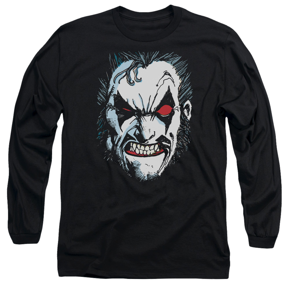 Justice League In Lo Face Men's Long Sleeve T-Shirt Men's Long Sleeve T-Shirt Lobo