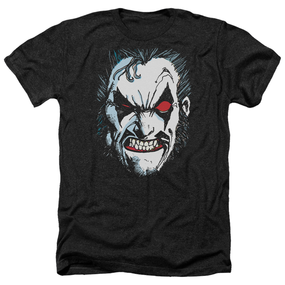 Justice League In Lo Face Men's Heather T-Shirt Men's Heather T-Shirt Lobo
