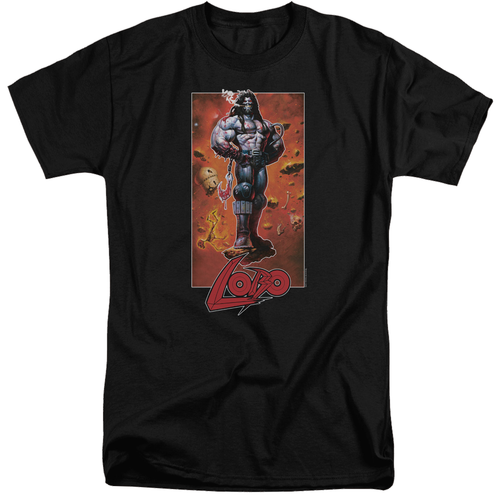 Justice League Lobo Pose Men's Tall Fit T-Shirt Men's Tall Fit T-Shirt Lobo