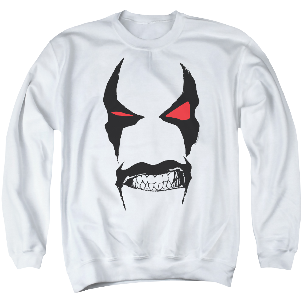 Justice League Lobo Face Men's Crewneck Sweatshirt Men's Crewneck Sweatshirt Lobo