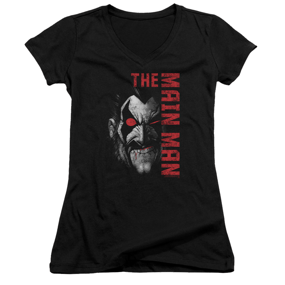 Justice League Main Man Juniors V-Neck T-Shirt Juniors V-Neck T-Shirt Lobo