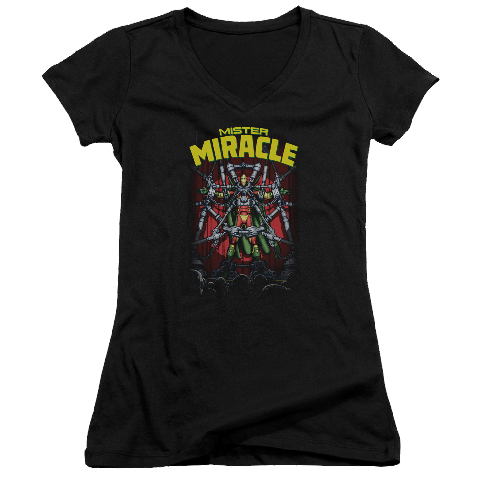 Justice League Mister Miracle Juniors V-Neck T-Shirt Juniors V-Neck T-Shirt DC Comics