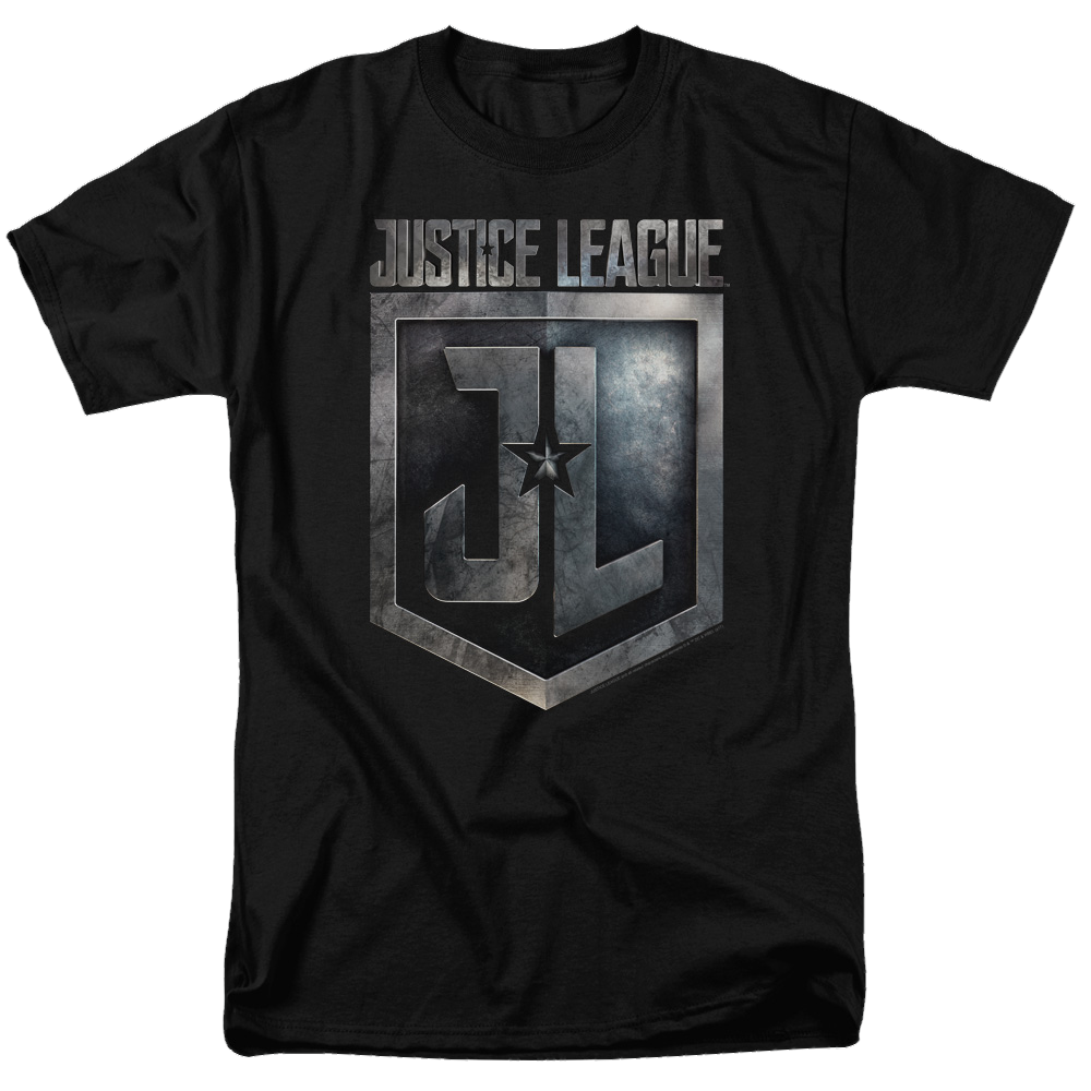 Justice League Shield Logo Men's Regular Fit T-Shirt Men's Regular Fit T-Shirt Justice League