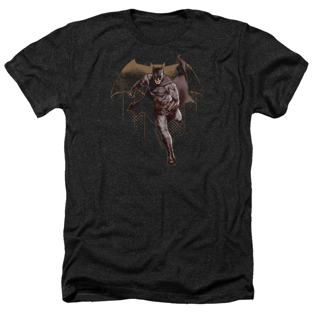 Justice League Caped Crusader Men's Heather T-Shirt Men's Heather T-Shirt Justice League