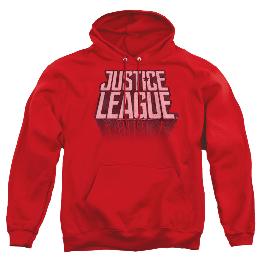 Justice League League Distressed Pullover Hoodie Pullover Hoodie Justice League