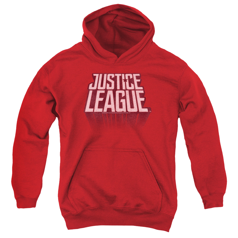 Justice League Movie League Distressed - Youth Hoodie Youth Hoodie (Ages 8-12) Justice League