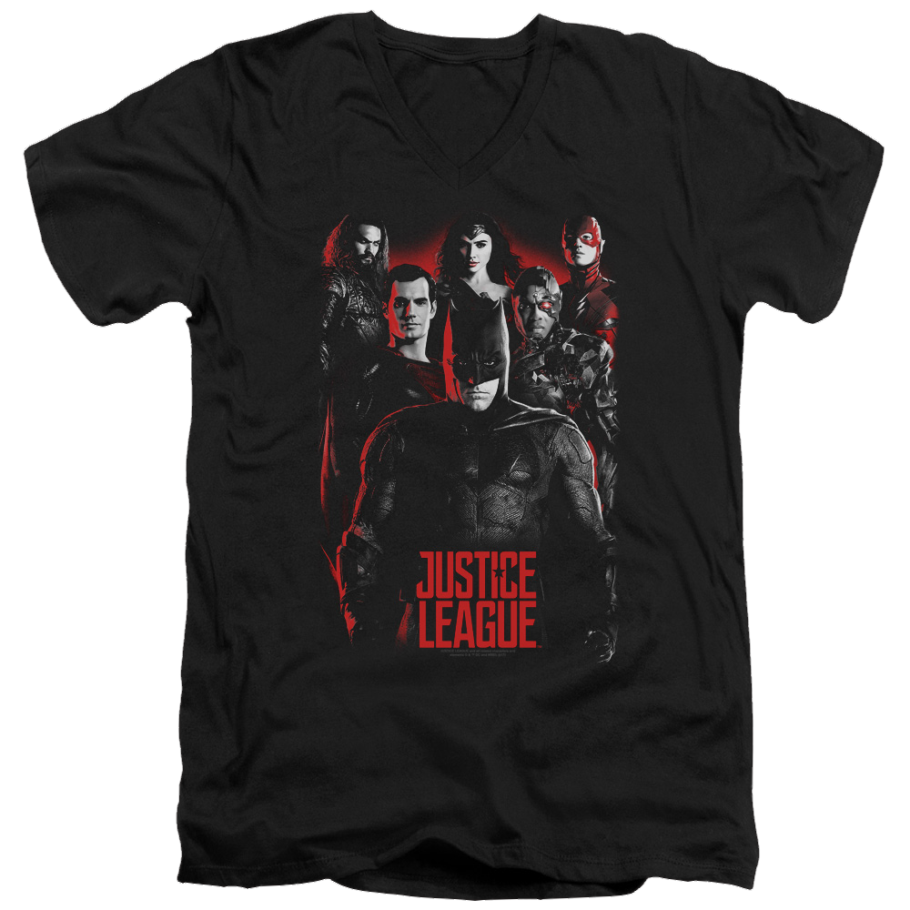 Justice League The League Men's V-Neck T-Shirt Men's V-Neck T-Shirt Justice League