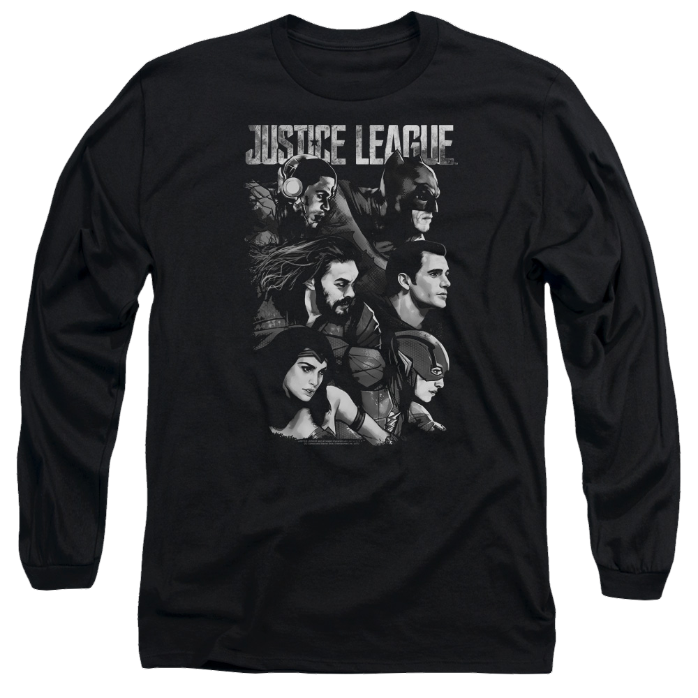 Justice League Pushing Forward Men's Long Sleeve T-Shirt Men's Long Sleeve T-Shirt Justice League