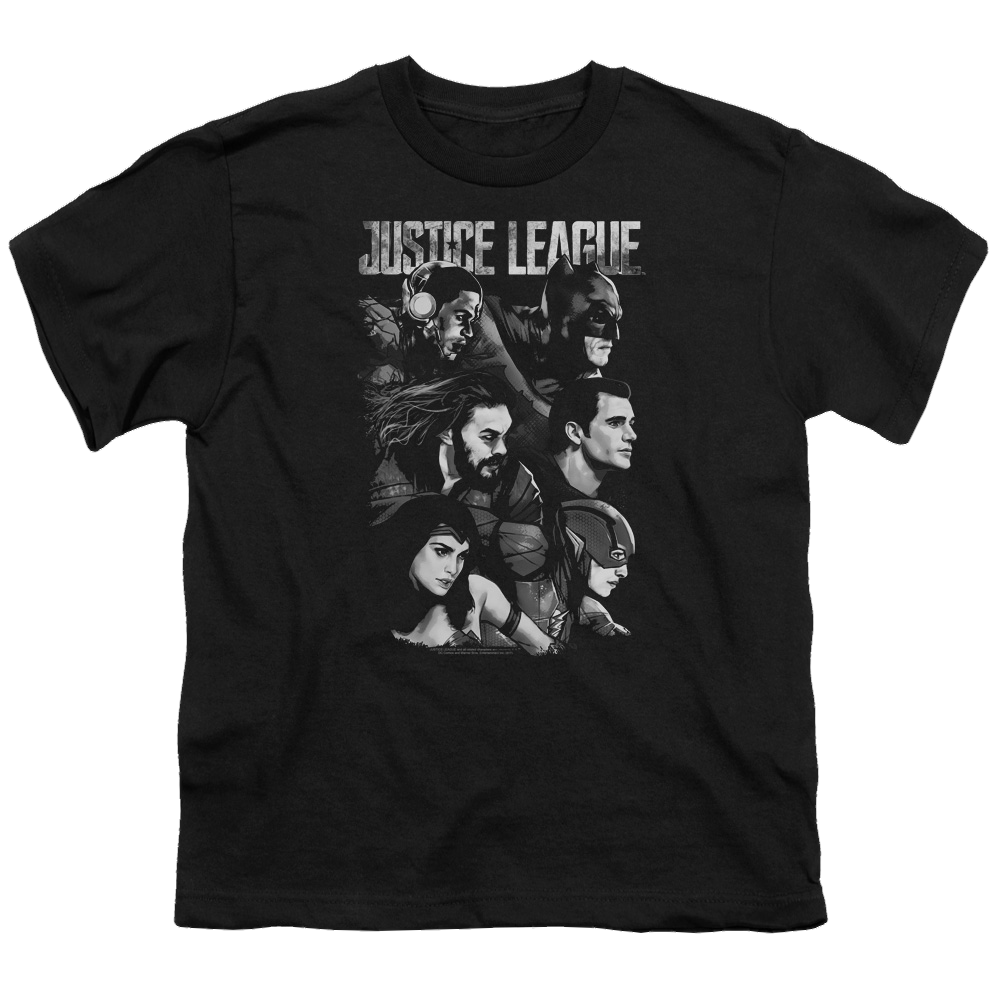 Justice League Movie Pushing Forward - Youth T-Shirt Youth T-Shirt (Ages 8-12) Justice League
