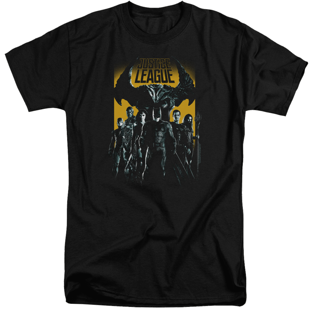 Justice League Stand Up To Evil Men's Tall Fit T-Shirt Men's Tall Fit T-Shirt Justice League