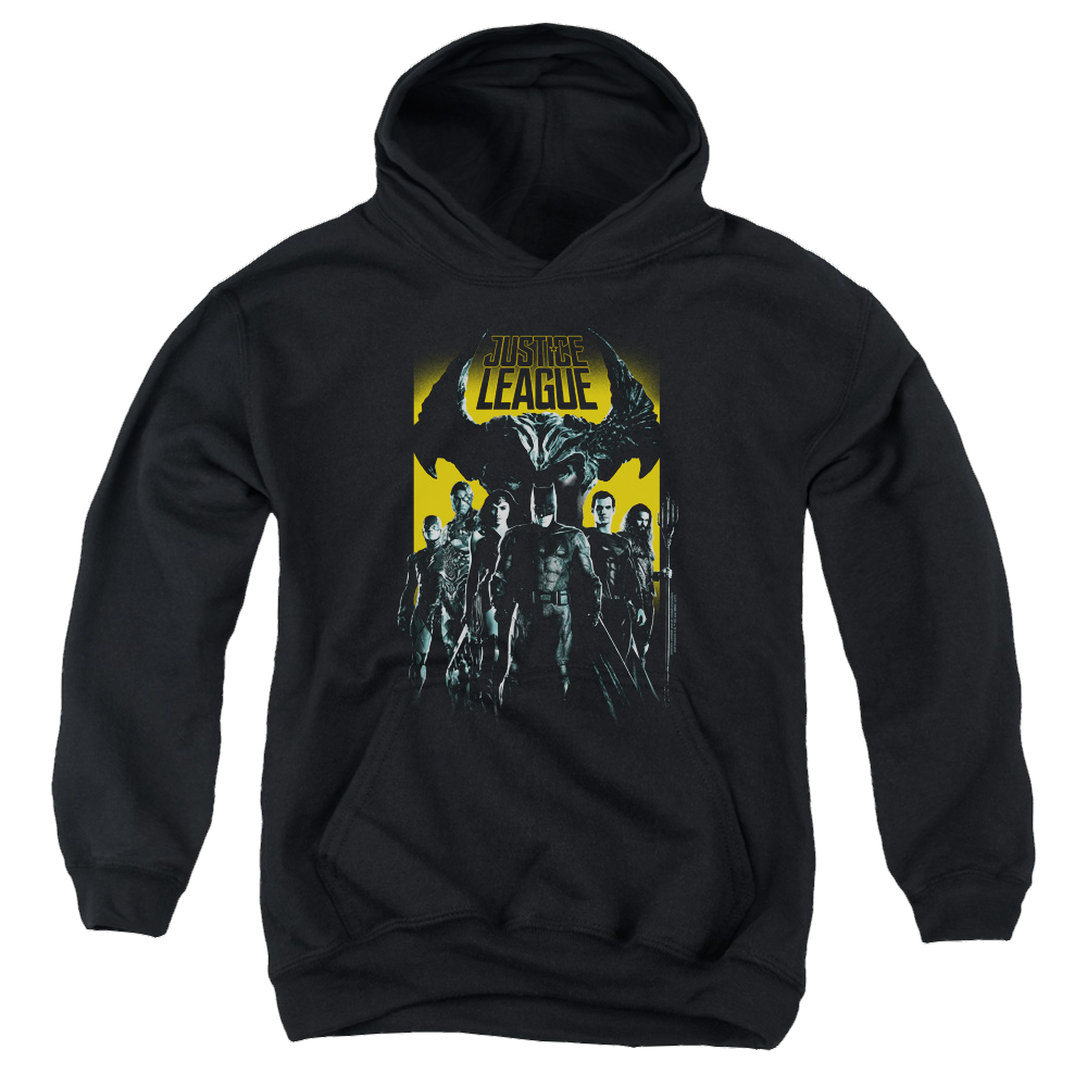 Justice League Movie Stand Up To Evil - Youth Hoodie Youth Hoodie (Ages 8-12) Justice League