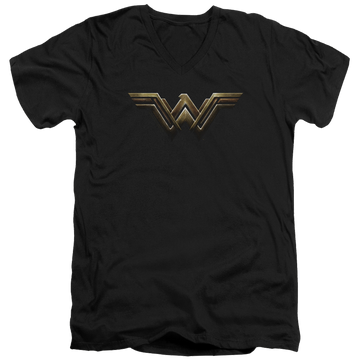 Justice League Wonder Woman Logo Men's V-Neck T-Shirt Men's V-Neck T-Shirt Justice League