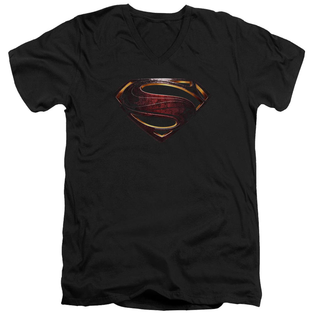 Justice League Superman Logo Men's V-Neck T-Shirt Men's V-Neck T-Shirt Justice League