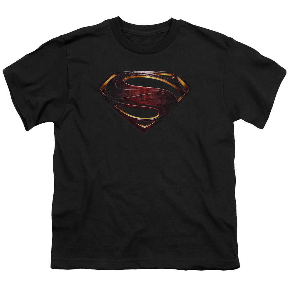 Justice League Movie Superman Logo - Youth T-Shirt Youth T-Shirt (Ages 8-12) Justice League
