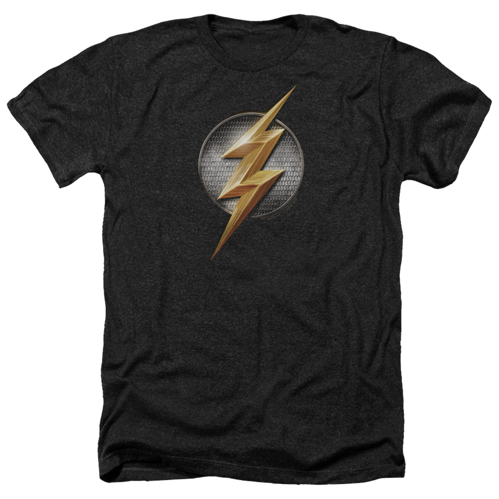 Justice League Flash Logo Men's Heather T-Shirt Men's Heather T-Shirt Justice League