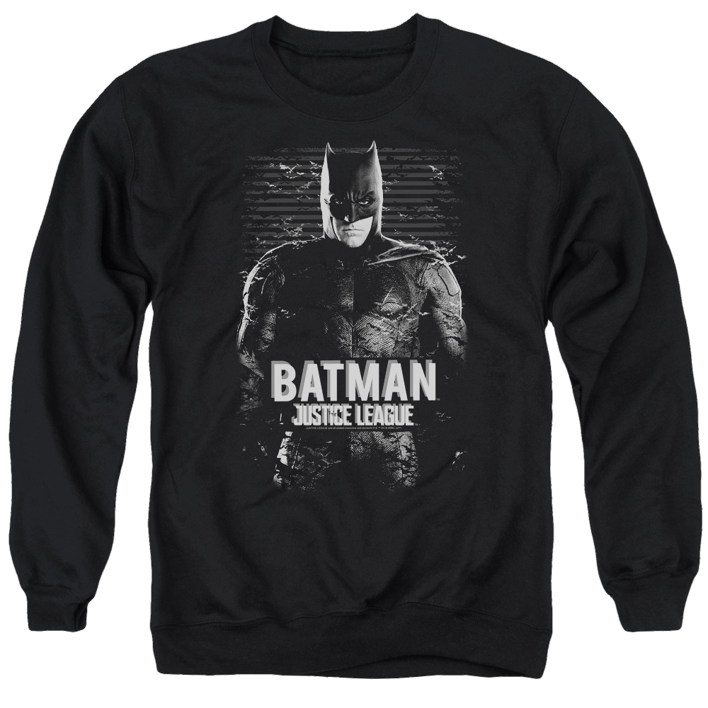 Justice League Batman Men's Crewneck Sweatshirt Men's Crewneck Sweatshirt Justice League