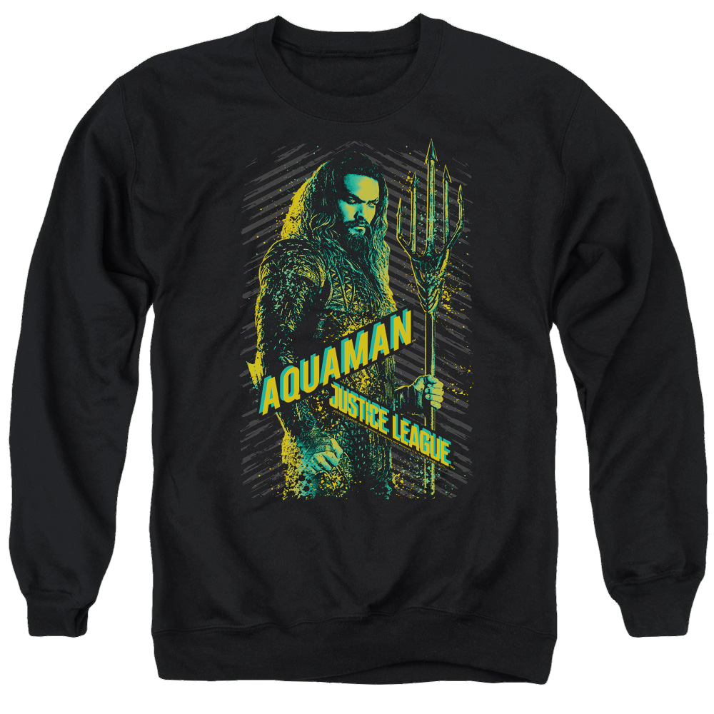 Justice League Aquaman Men's Crewneck Sweatshirt Men's Crewneck Sweatshirt Justice League