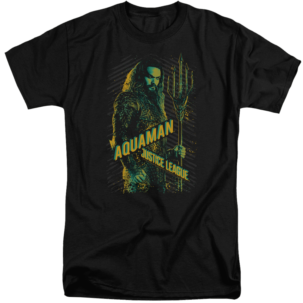 Justice League Aquaman Men's Tall Fit T-Shirt Men's Tall Fit T-Shirt Justice League