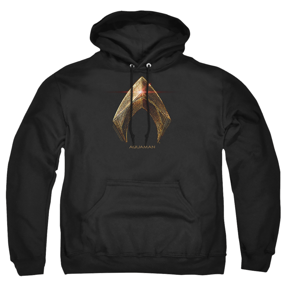Justice League Aquaman Logo Pullover Hoodie Pullover Hoodie Justice League