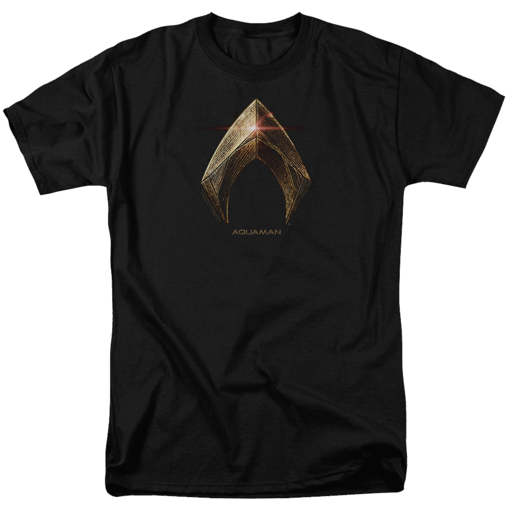 Justice League Aquaman Logo Men's Regular Fit T-Shirt Men's Regular Fit T-Shirt Justice League