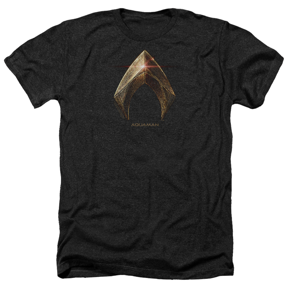 Justice League Aquaman Logo Men's Heather T-Shirt Men's Heather T-Shirt Justice League