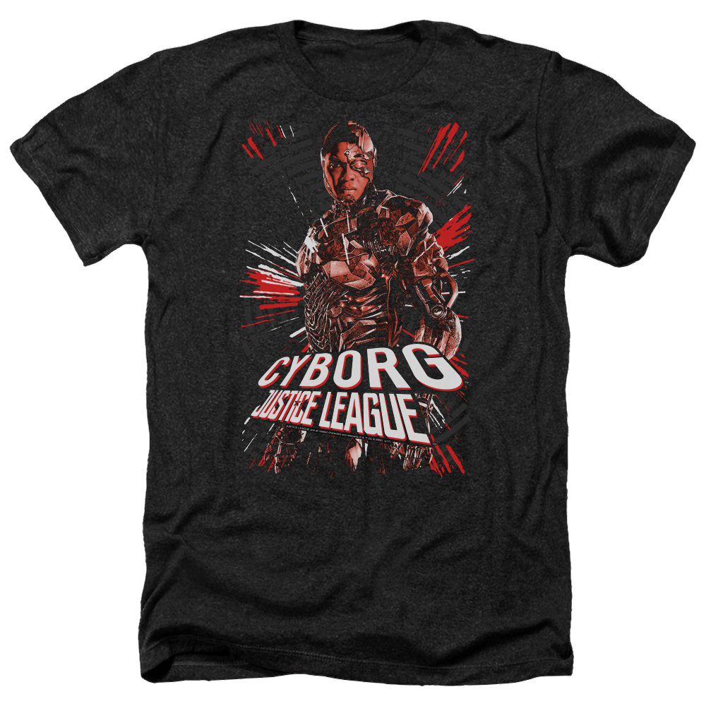 Justice League Cyborg Men's Heather T-Shirt Men's Heather T-Shirt Justice League