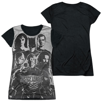 Justice League Movie The League juniors black back t-shirt