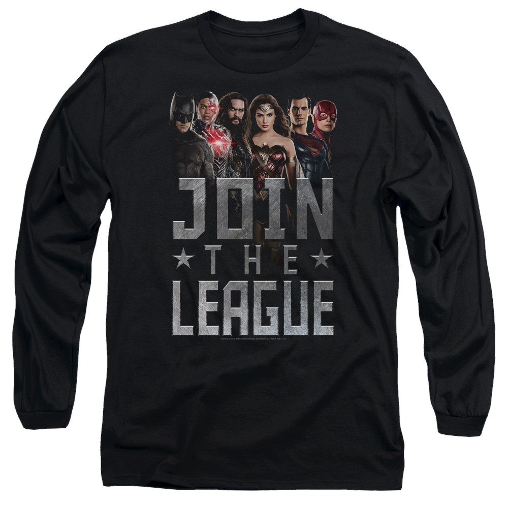 Justice League Join The League Men's Long Sleeve T-Shirt Men's Long Sleeve T-Shirt Justice League