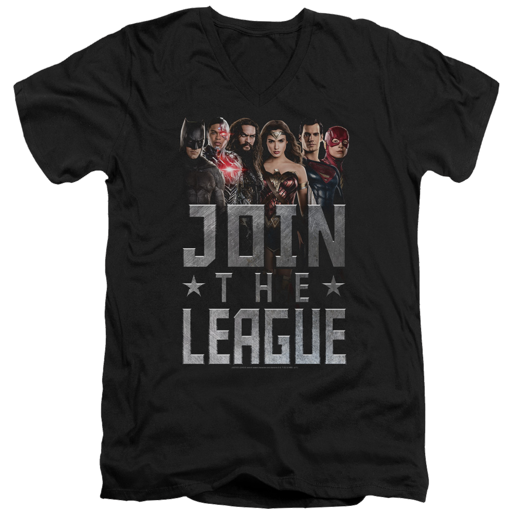Justice League Join The League Men's V-Neck T-Shirt Men's V-Neck T-Shirt Justice League