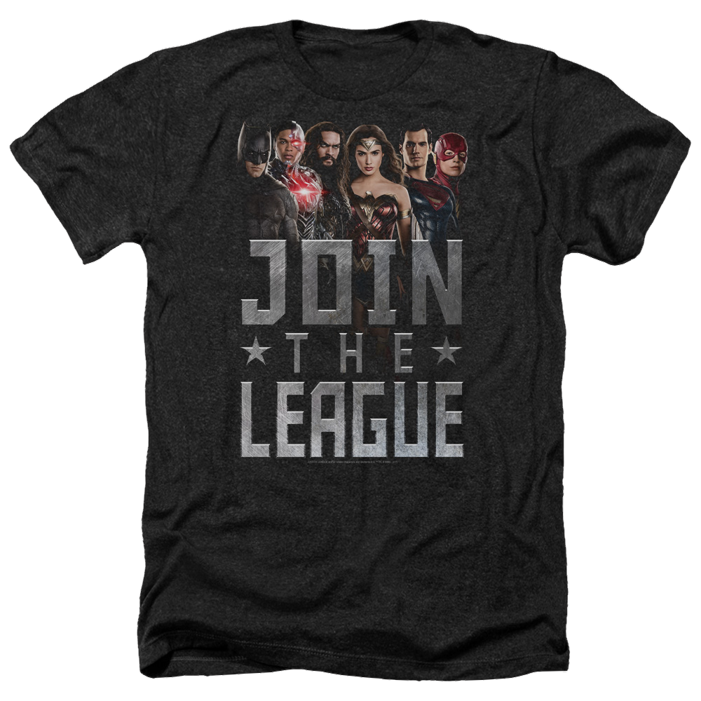 Justice League Join The League Men's Heather T-Shirt Men's Heather T-Shirt Justice League