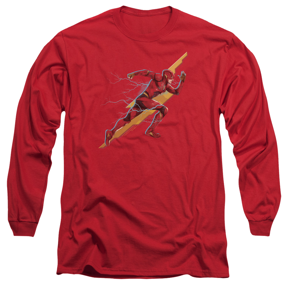 Justice League Flash Forward Men's Long Sleeve T-Shirt Men's Long Sleeve T-Shirt Justice League