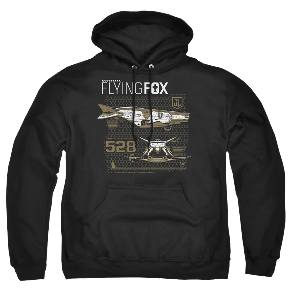Justice League Flying Fox Pullover Hoodie Pullover Hoodie Justice League